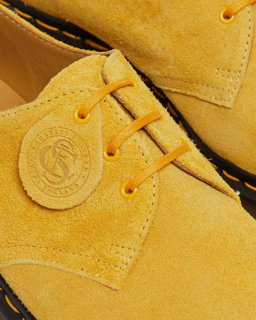 gule dr martens 1461 made in england herre oxford sko