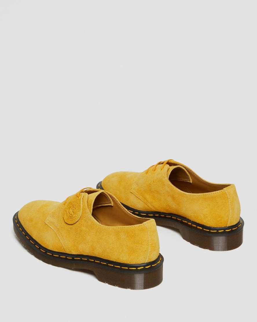 gule dr martens 1461 made in england herre oxford sko