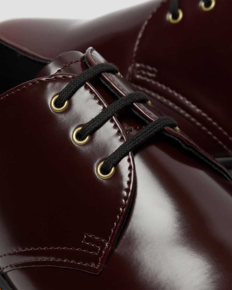 røde dr martens 1461 herre oxford sko