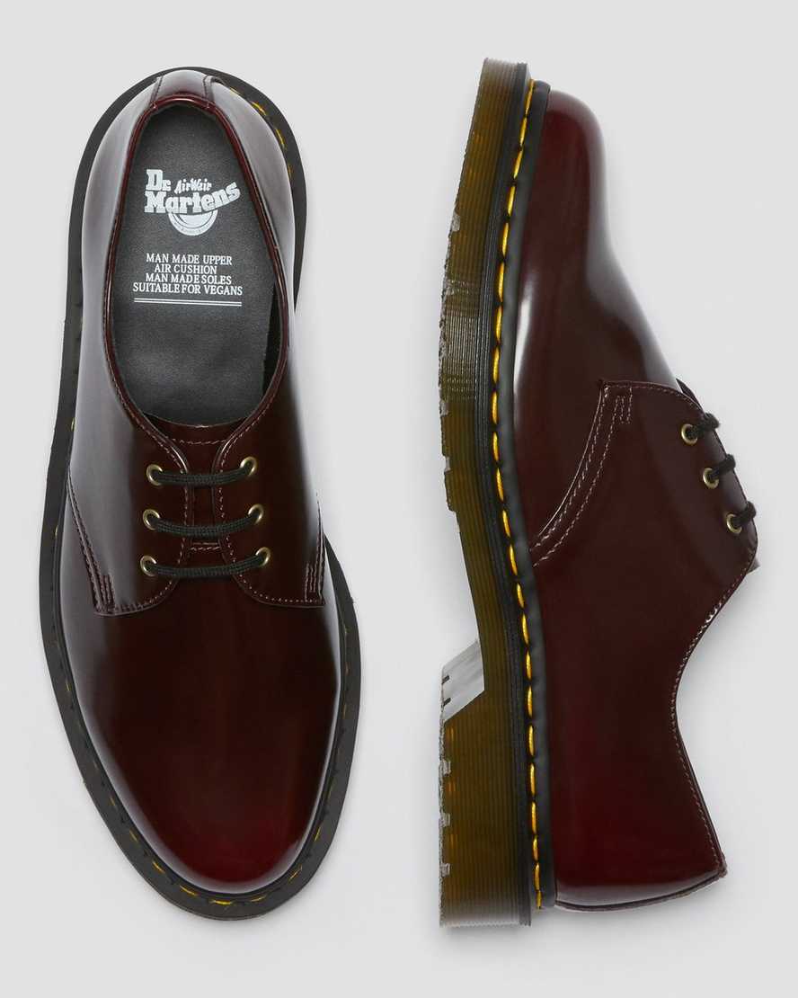 røde dr martens 1461 herre oxford sko