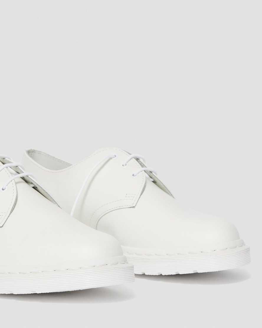 hvide dr martens 1461 mono smooth herre oxfordsko