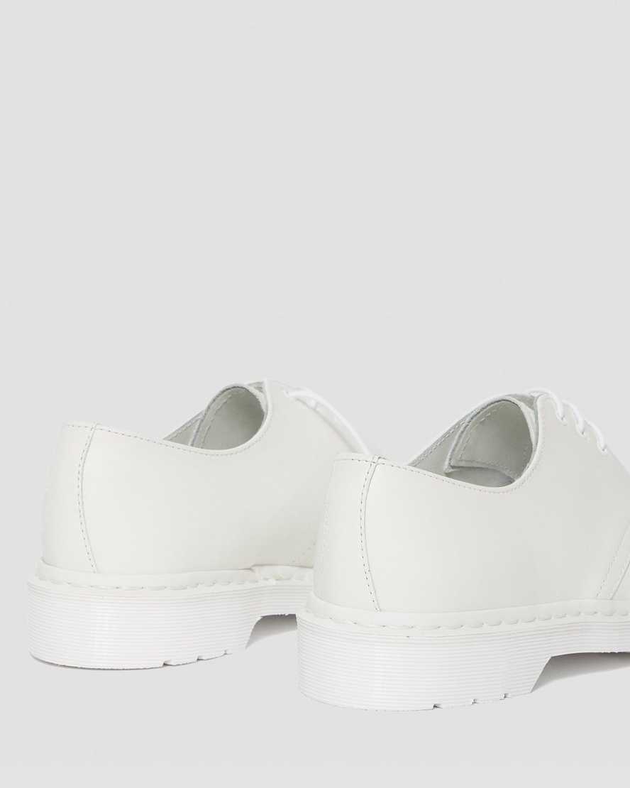 hvide dr martens 1461 mono smooth herre oxfordsko