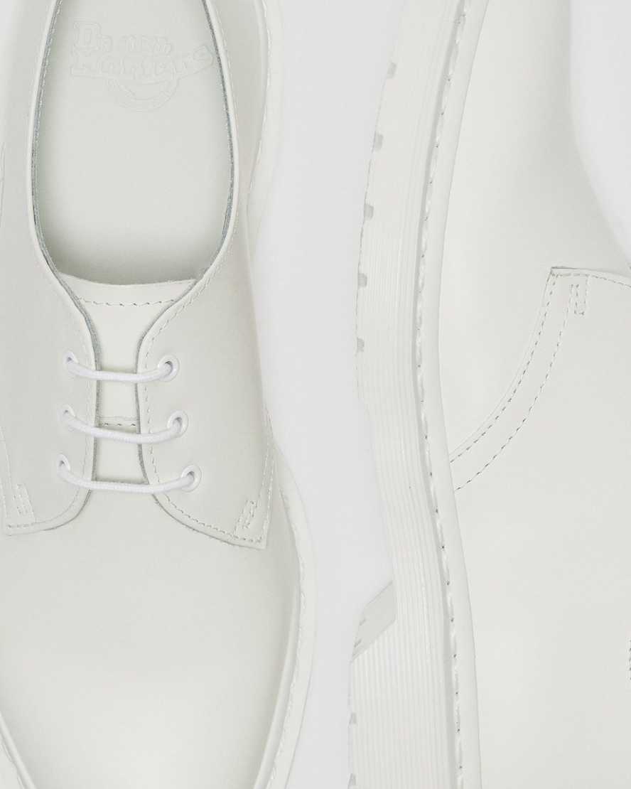 hvide dr martens 1461 mono smooth herre oxfordsko