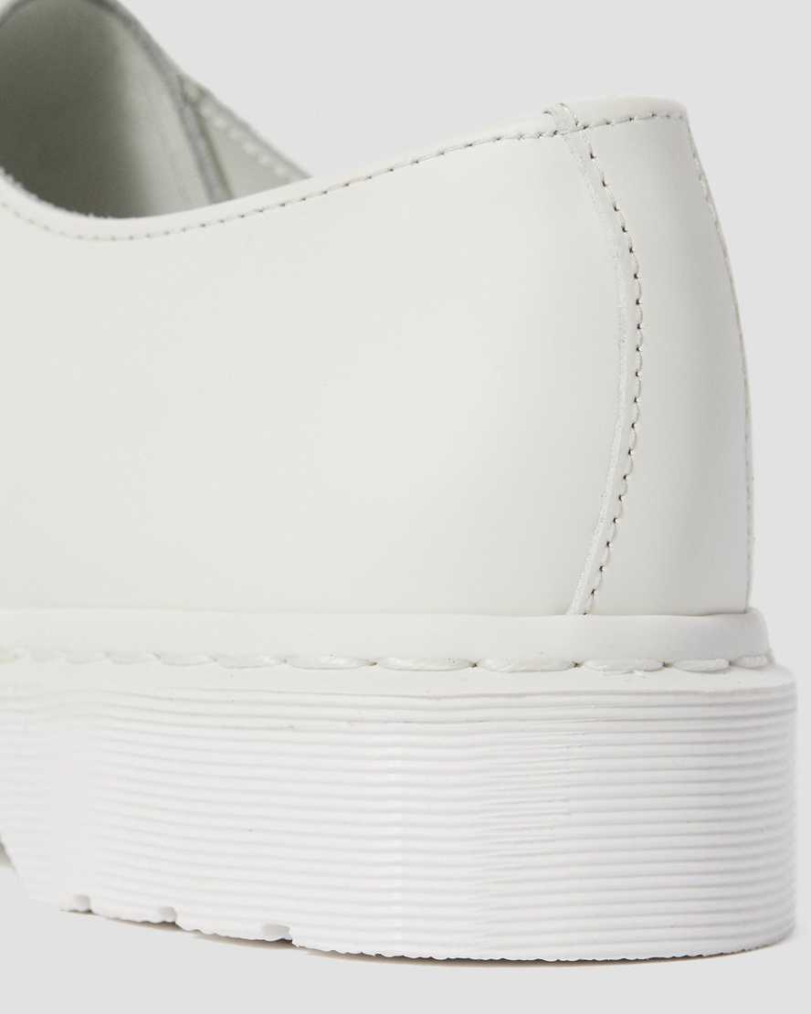 hvide dr martens 1461 mono smooth herre oxfordsko