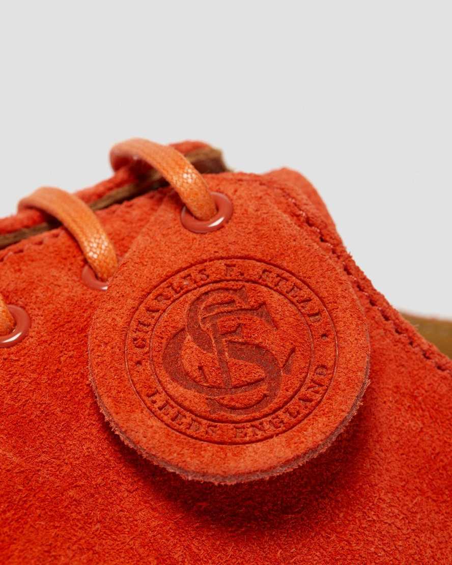 dr. martens 1461 made in england herre oxford sko orange
