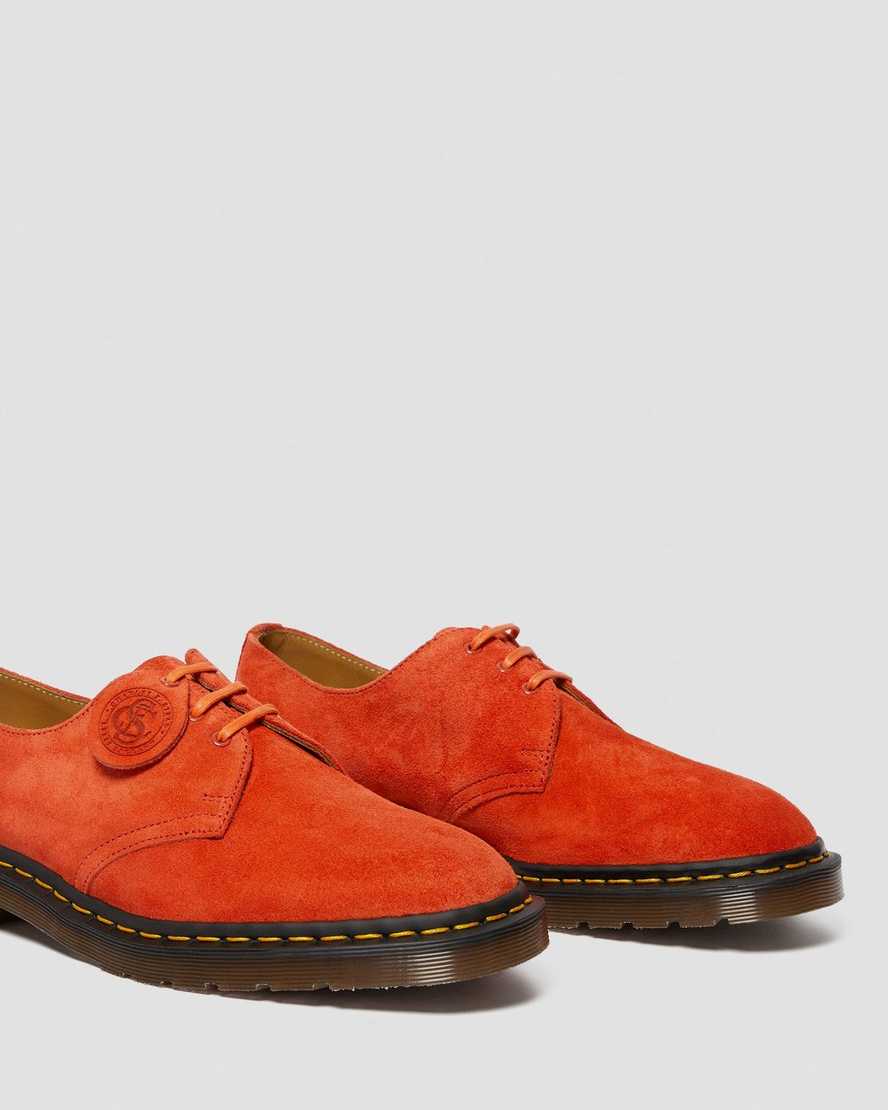 dr. martens 1461 made in england herre oxford sko orange