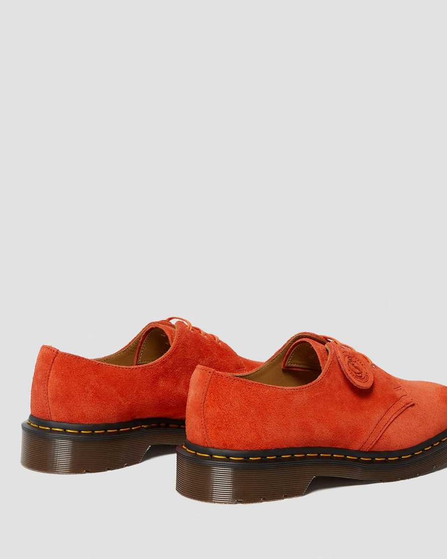 dr. martens 1461 made in england herre oxford sko orange
