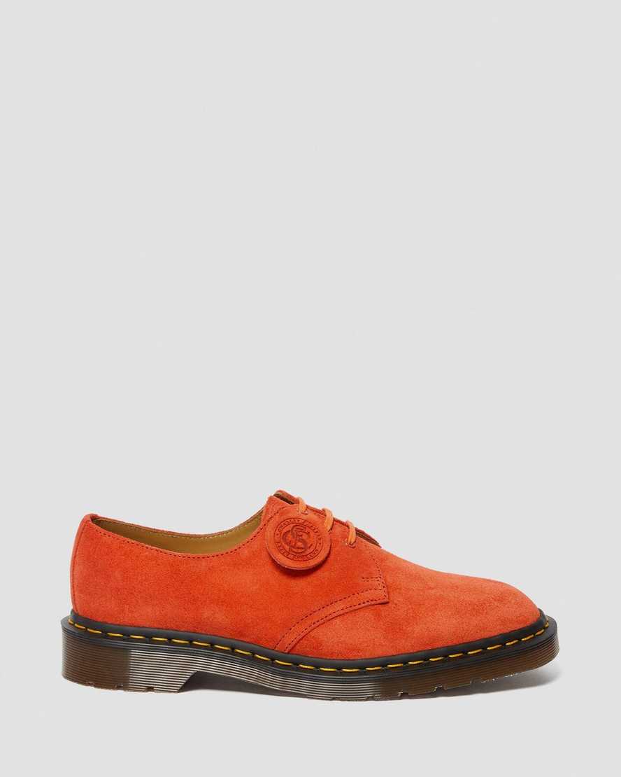 dr. martens 1461 made in england herre oxford sko orange