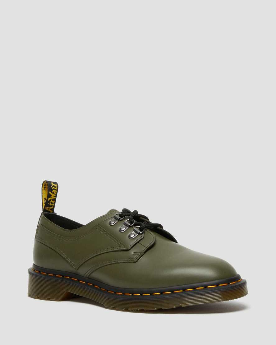 grønne dr martens 1461 verso smooth herre oxford sko