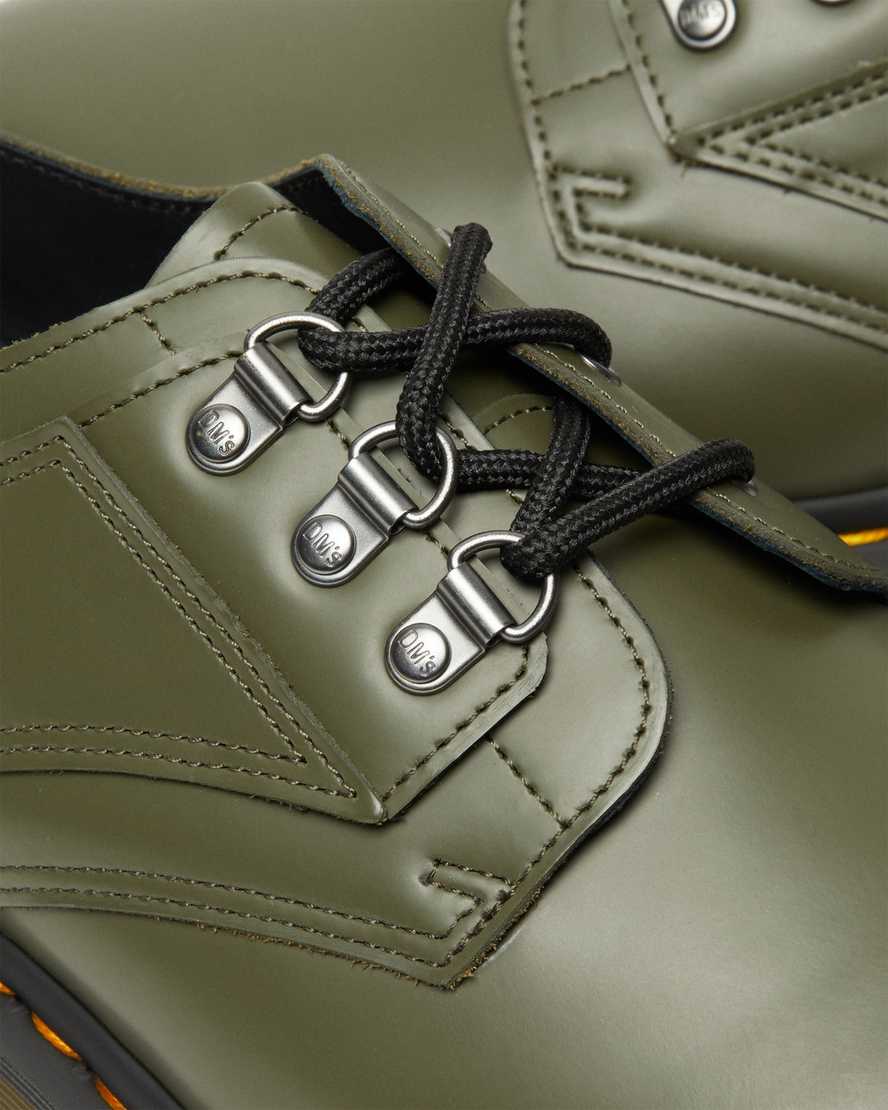 grønne dr martens 1461 verso smooth herre oxford sko