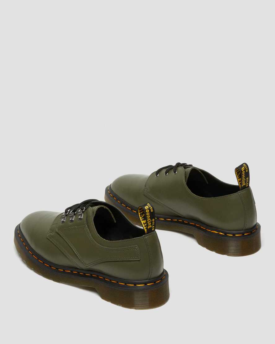 grønne dr martens 1461 verso smooth herre oxford sko