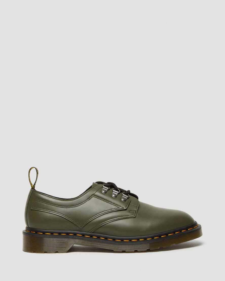 grønne dr martens 1461 verso smooth herre oxford sko