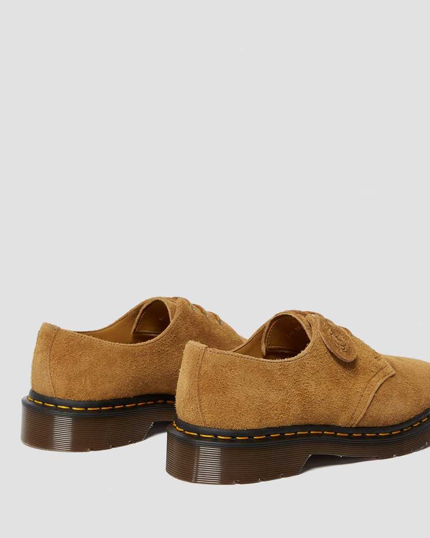 brune dr martens 1461 made in england herre oxford sko