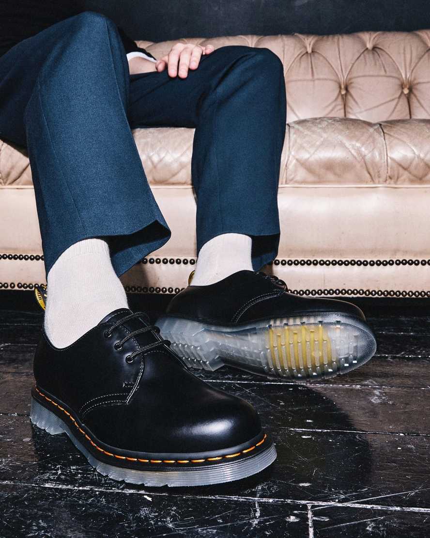 dr. martens 1461 iced smooth oxfordsko til mænd sort