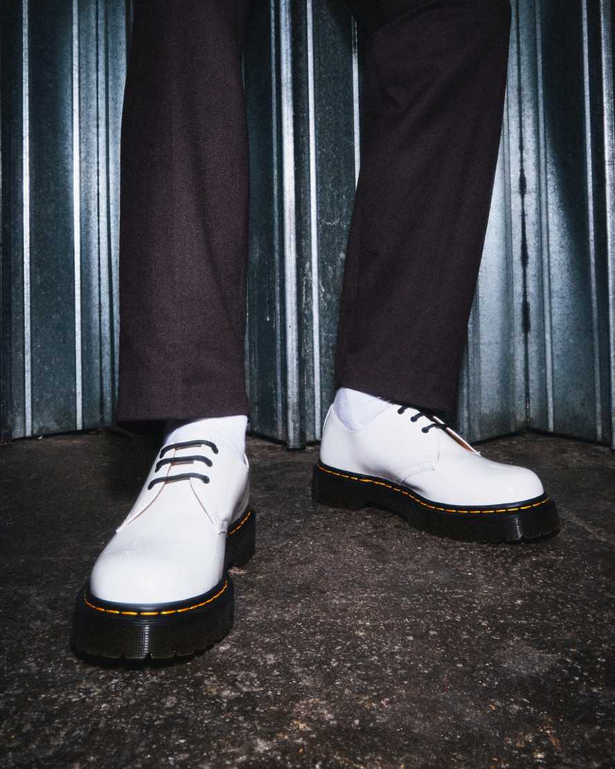 hvide dr martens 1461 bex patent herre oxford sko