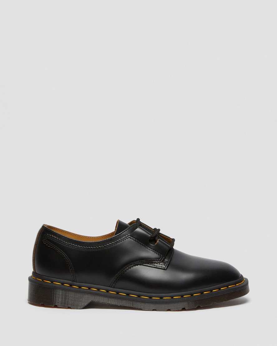 sorte dr martens 1461 ghillie herre oxford sko