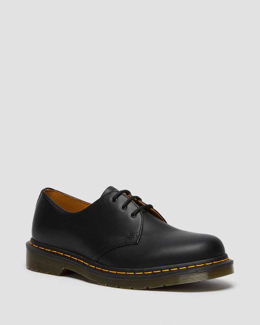 sorte dr martens 1461 smooth herre oxford sko