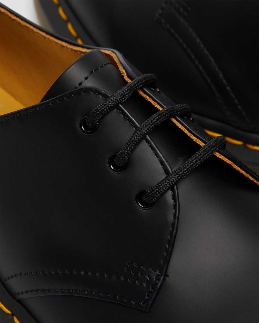 sorte dr martens 1461 smooth herre oxford sko