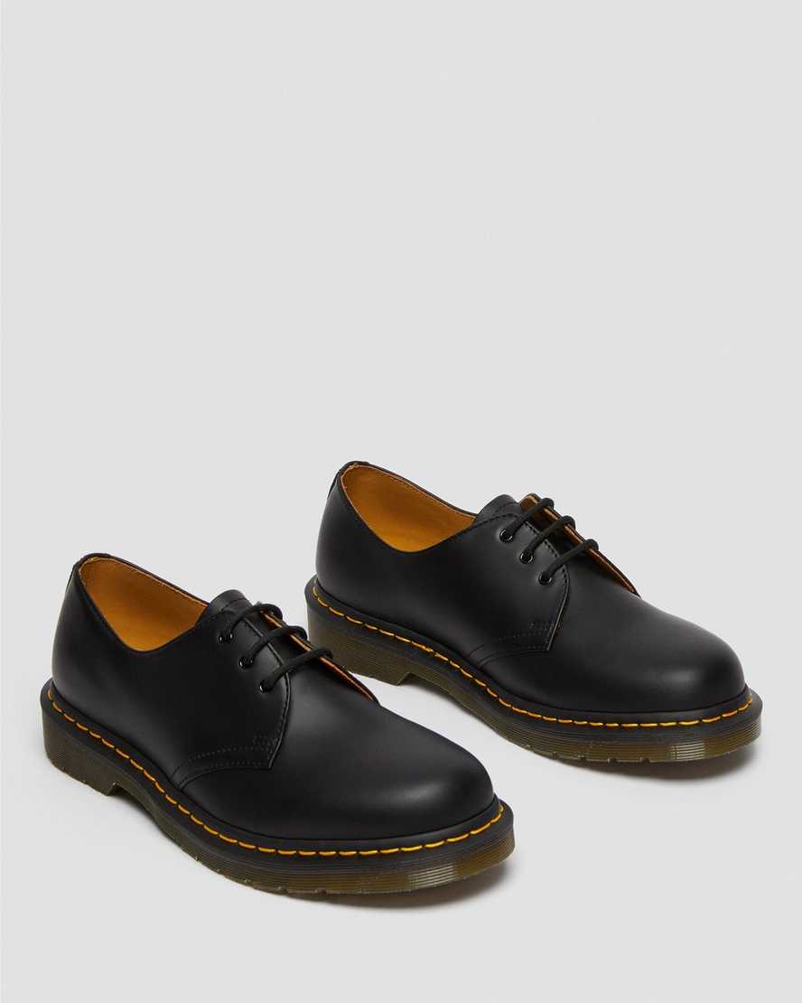 sorte dr martens 1461 smooth herre oxford sko