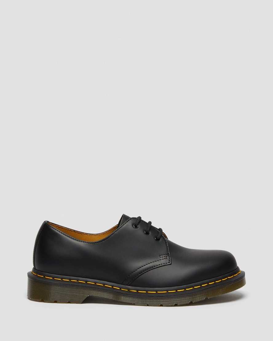 sorte dr martens 1461 smooth herre oxford sko