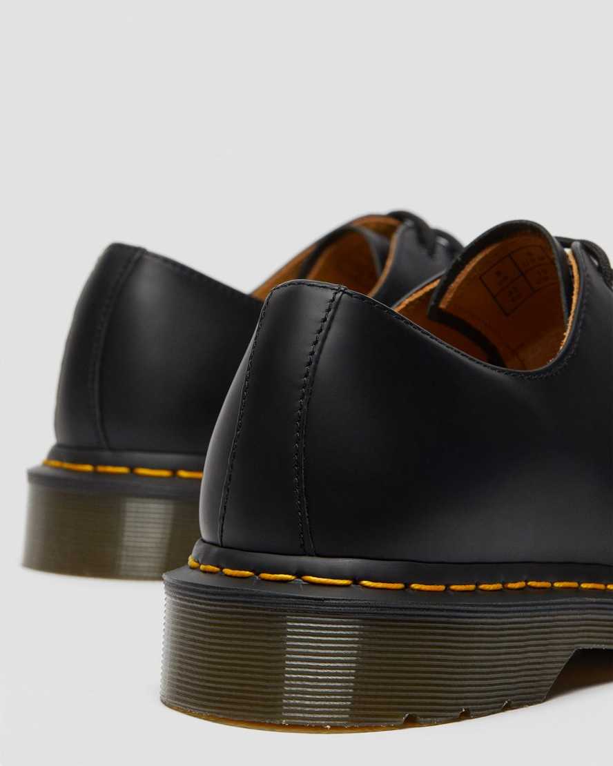 sorte dr martens 1461 smooth herre oxford sko