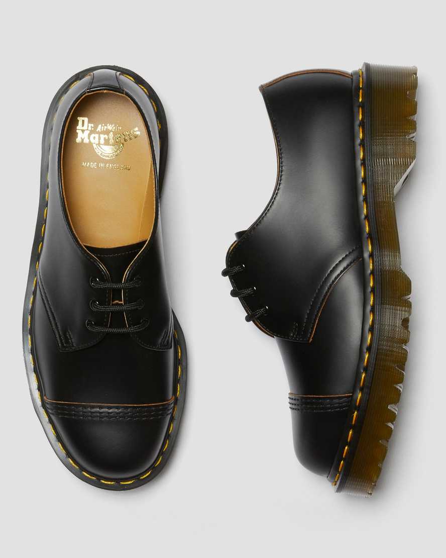dr. martens 1461 bex toe cap vintage oxfordsko til mænd sort