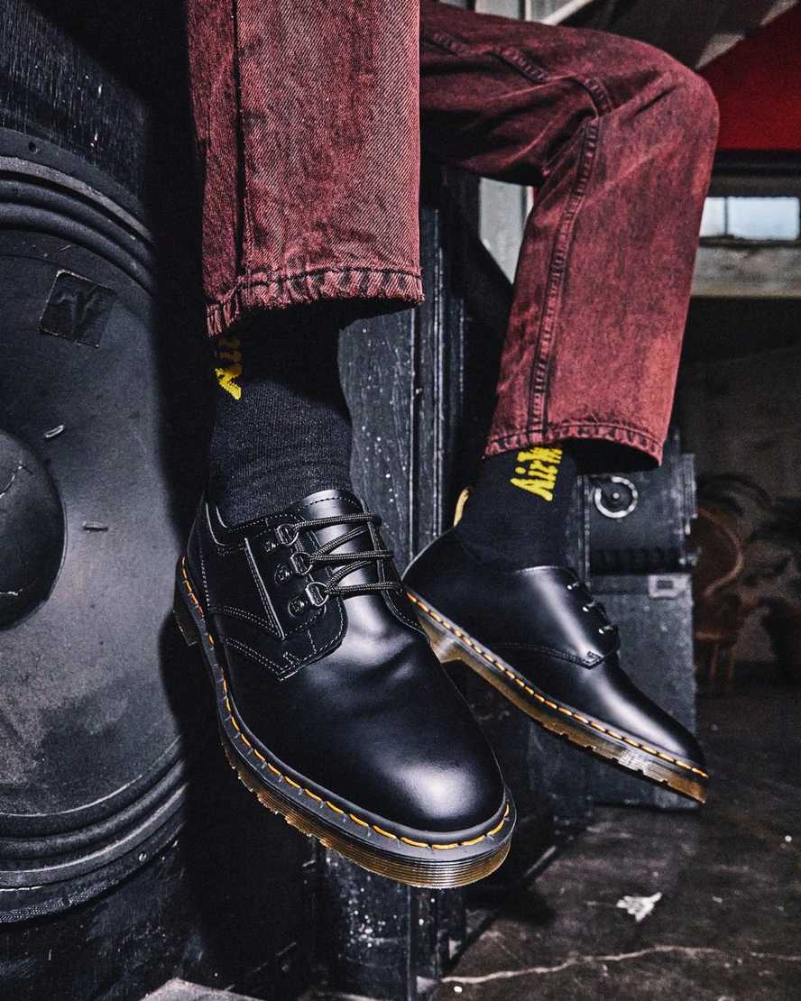 dr. martens 1461 verso smooth oxfordsko til mænd sort