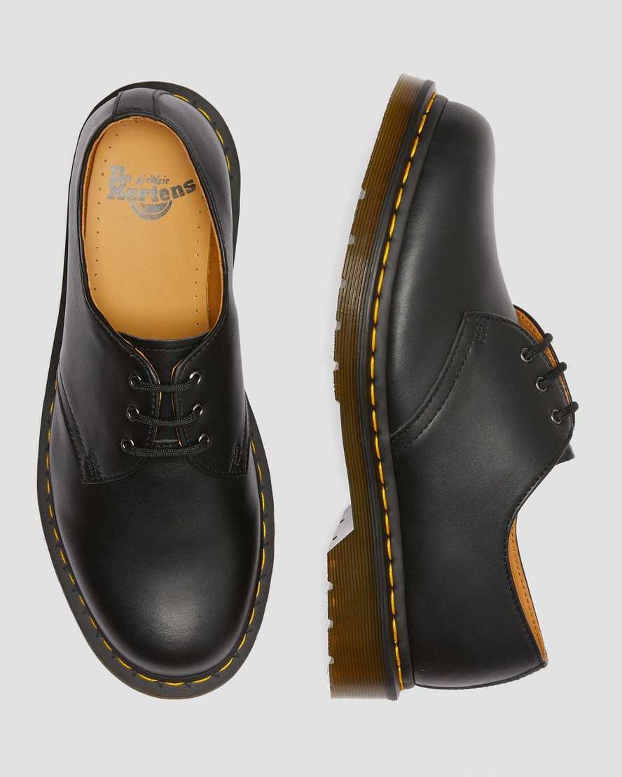 sorte dr martens 1461 nappa herre oxford sko