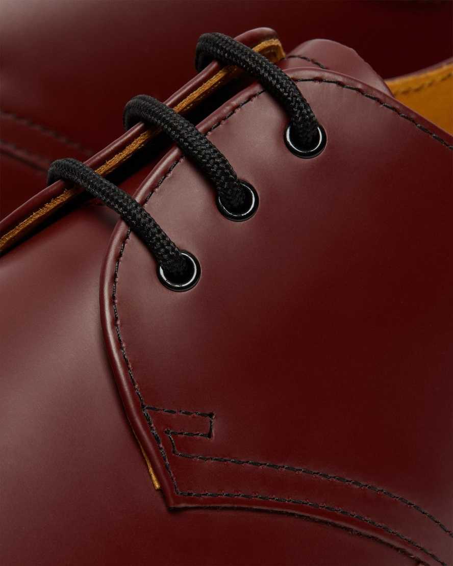 røde dr martens 1461 smooth herre oxford sko