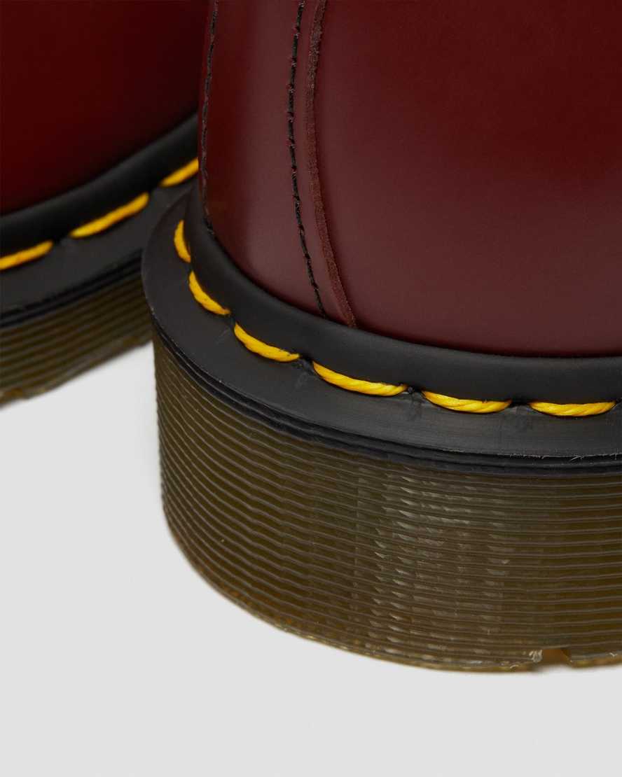 røde dr martens 1461 smooth herre oxford sko