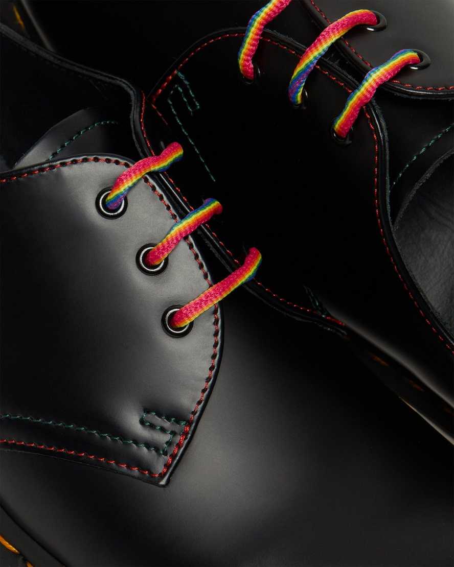 dr. martens 1461 for pride smooth oxford sko til herrer i sort