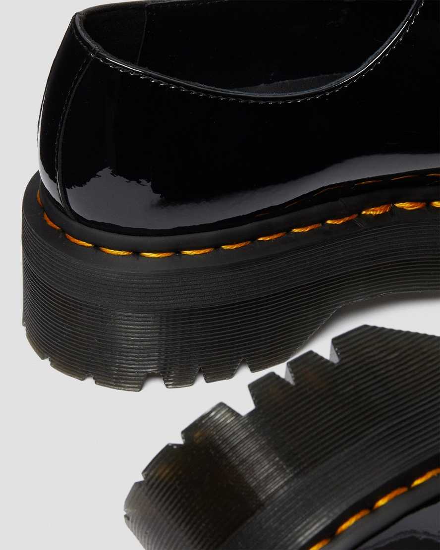 sorte dr martens 1461 patent platform oxford sko til herrer