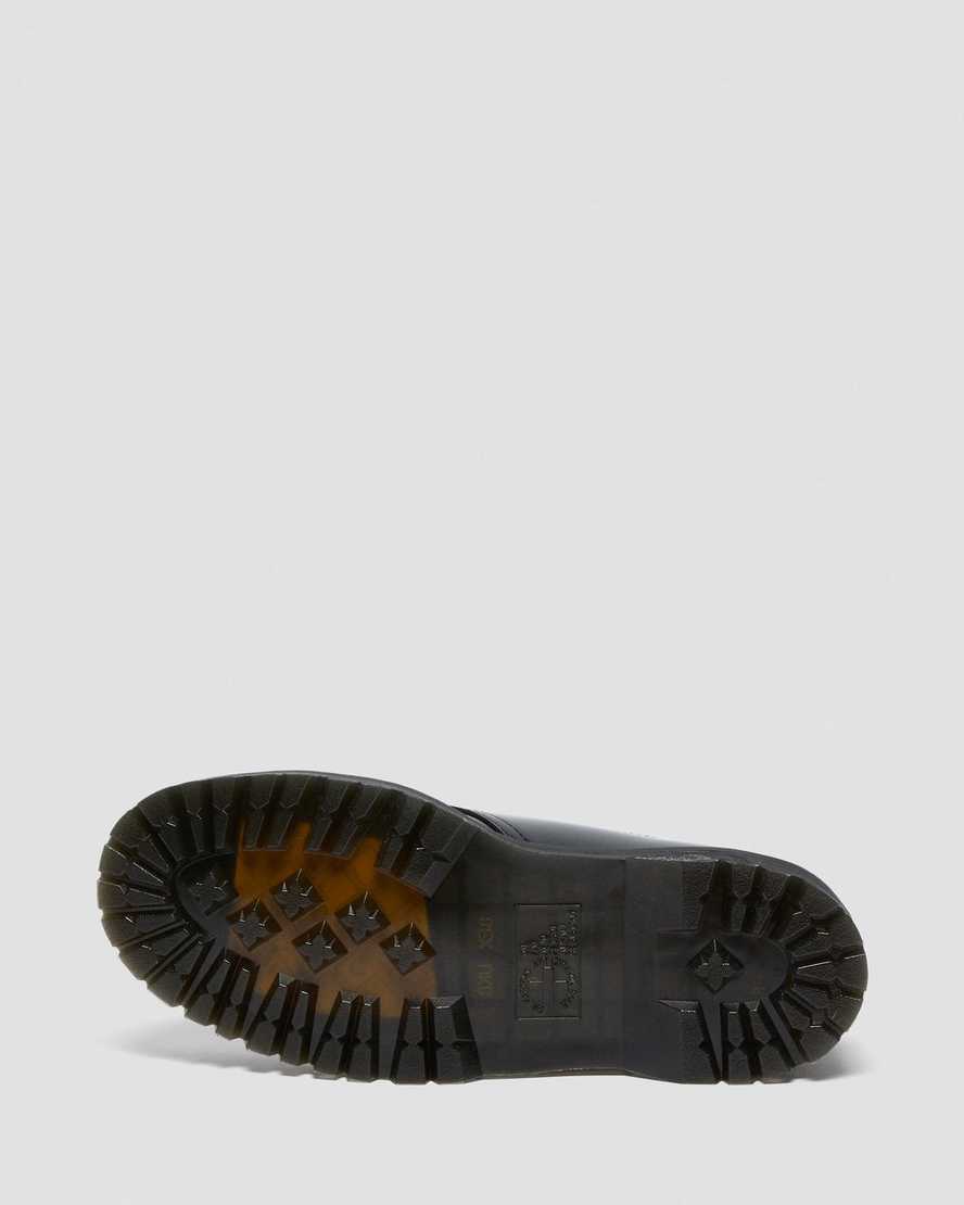 sorte dr martens 1461 patent platform oxford sko til herrer