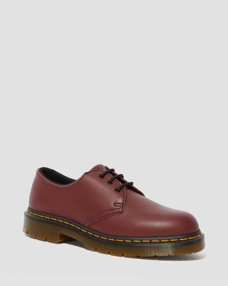 røde dr martens 1461 skridsikre herre oxford sko