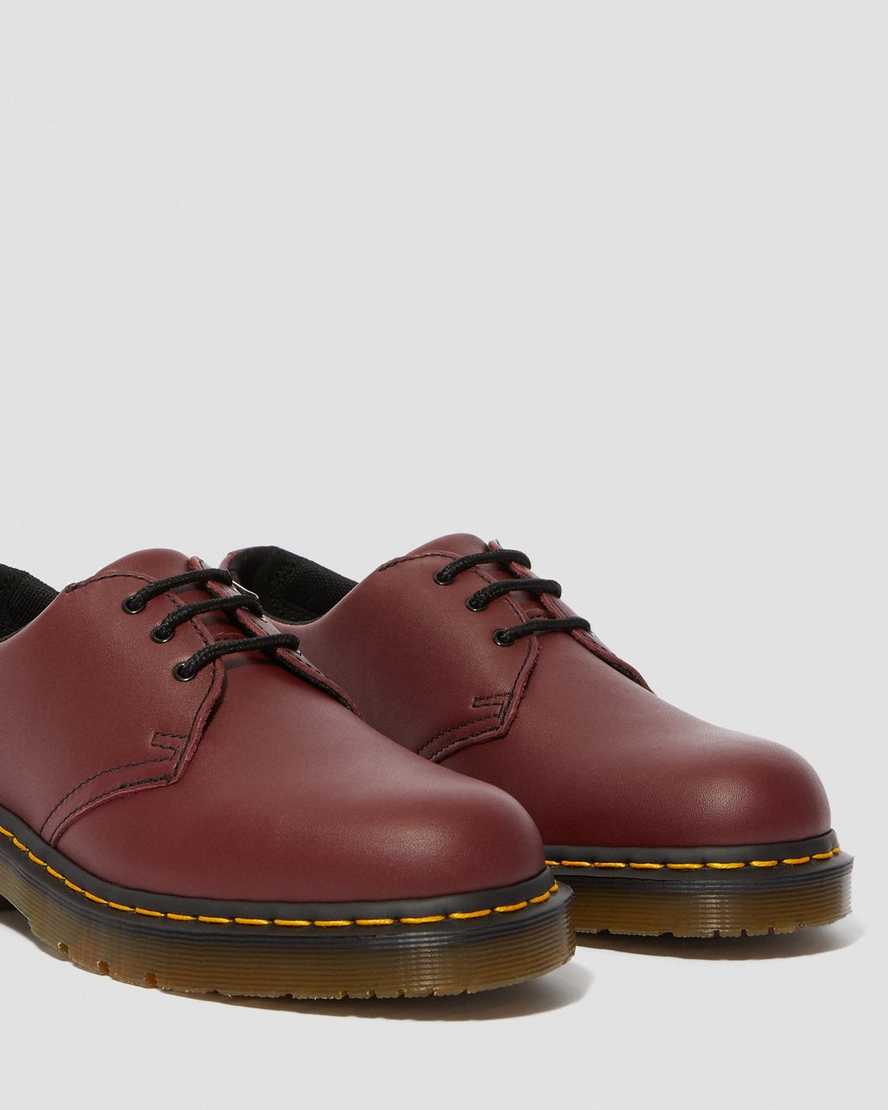 røde dr martens 1461 skridsikre herre oxford sko