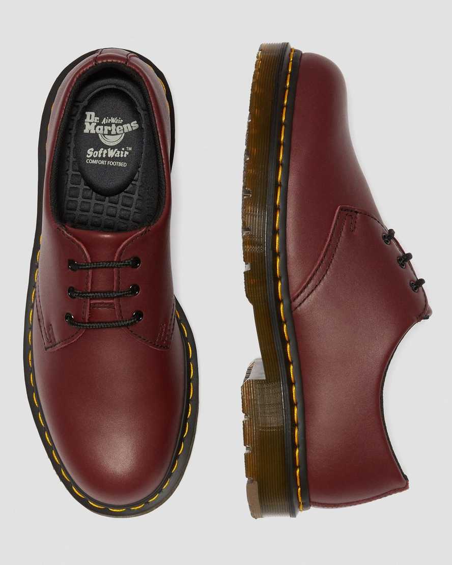 røde dr martens 1461 skridsikre herre oxford sko