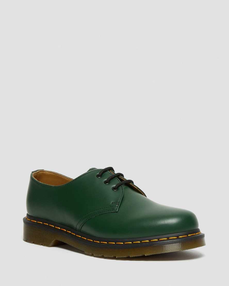 grønne dr martens 1461 smooth herre oxford sko