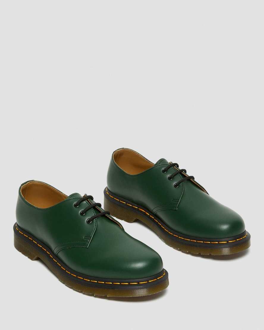 grønne dr martens 1461 smooth herre oxford sko