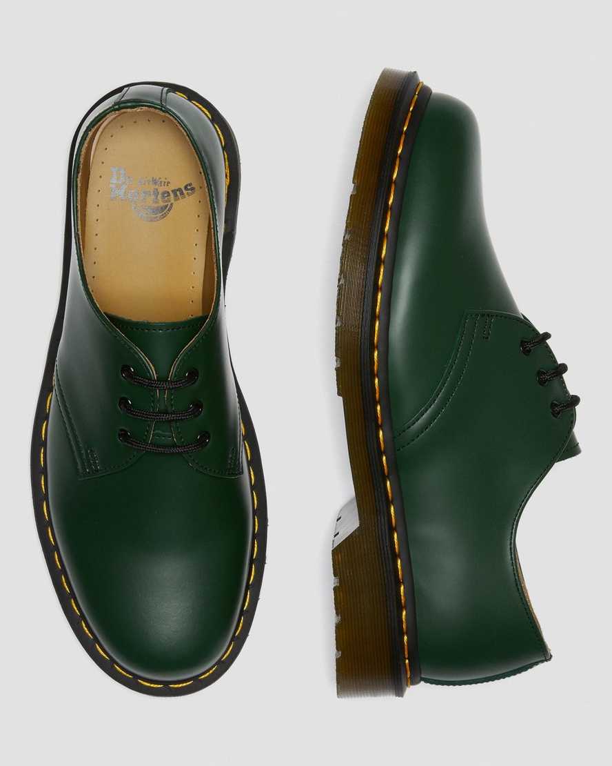 grønne dr martens 1461 smooth herre oxford sko
