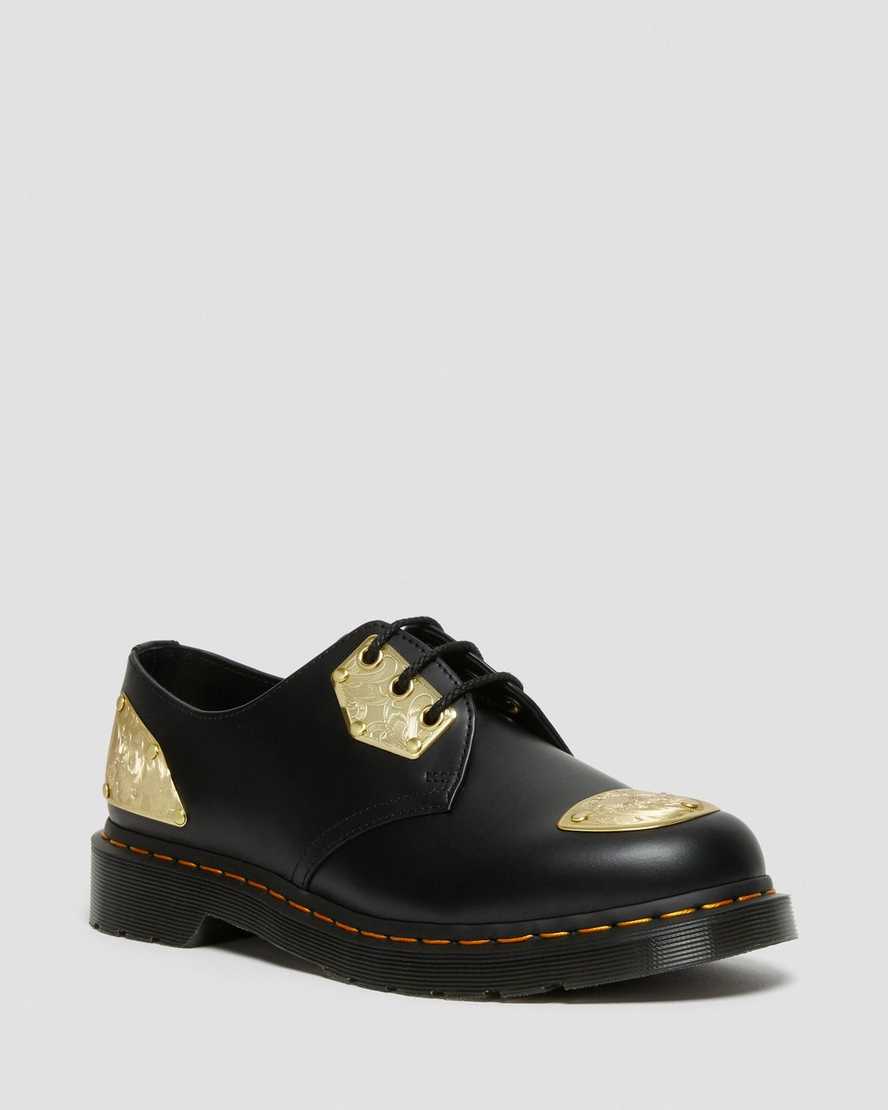 dr. martens king nerd 1461 oxfordsko til mænd i sort