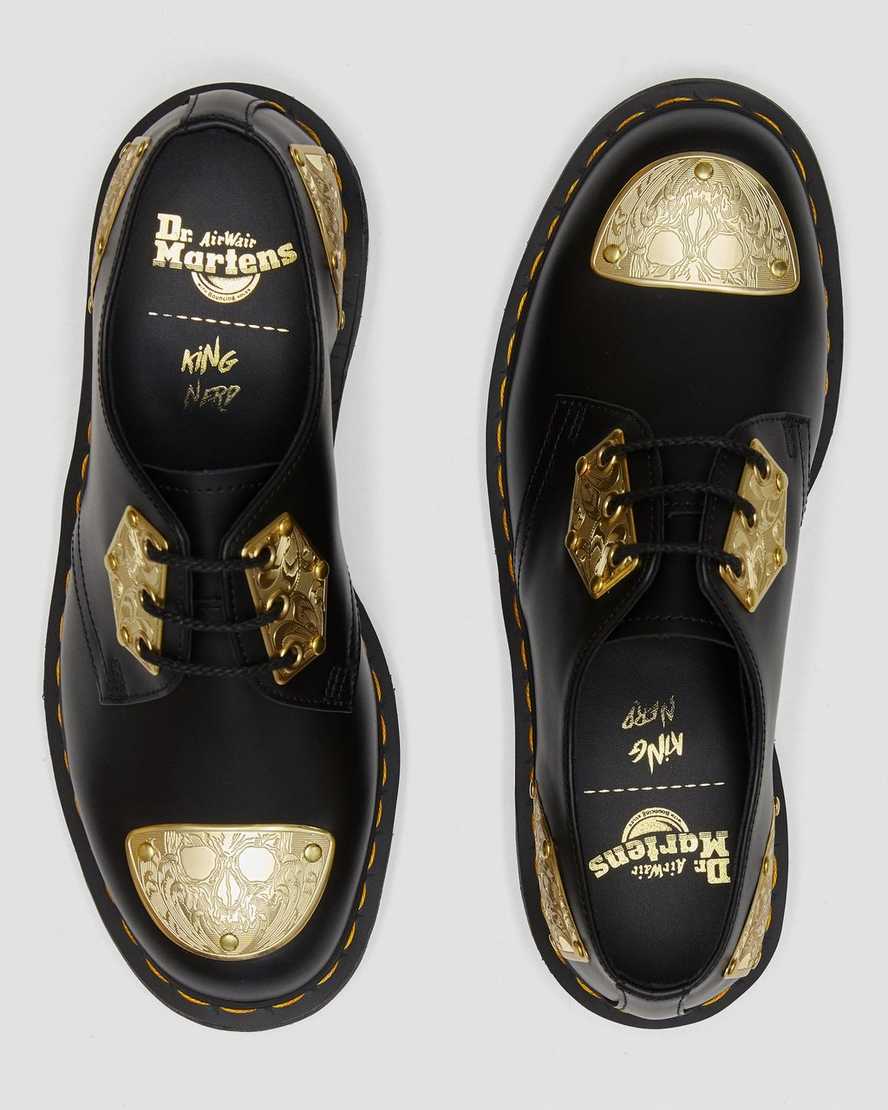 dr. martens king nerd 1461 oxfordsko til mænd i sort