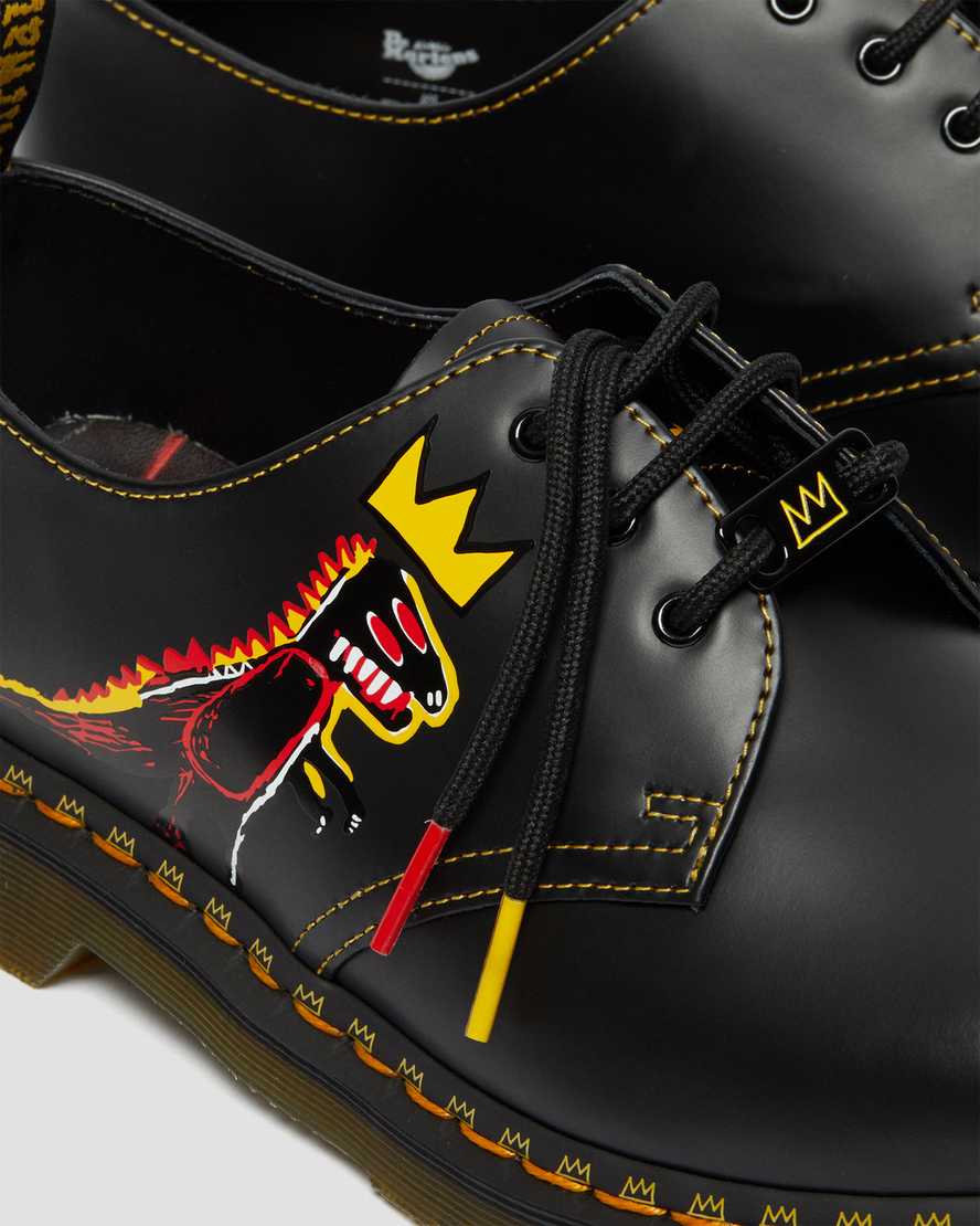 sorte dr martens 1461 basquiat herre oxford sko