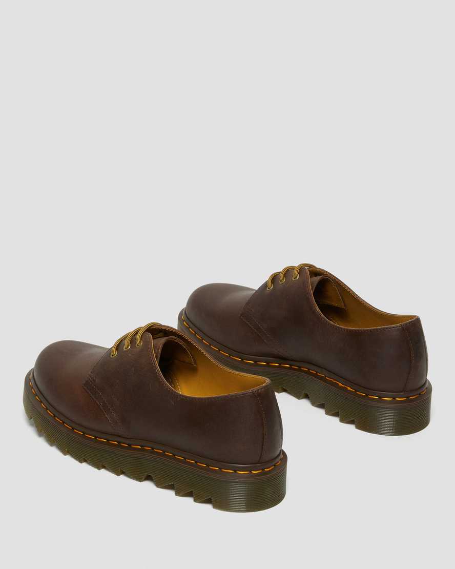 brune dr martens 1461 ziggy herre oxford sko