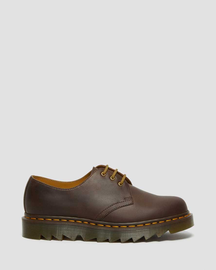 brune dr martens 1461 ziggy herre oxford sko