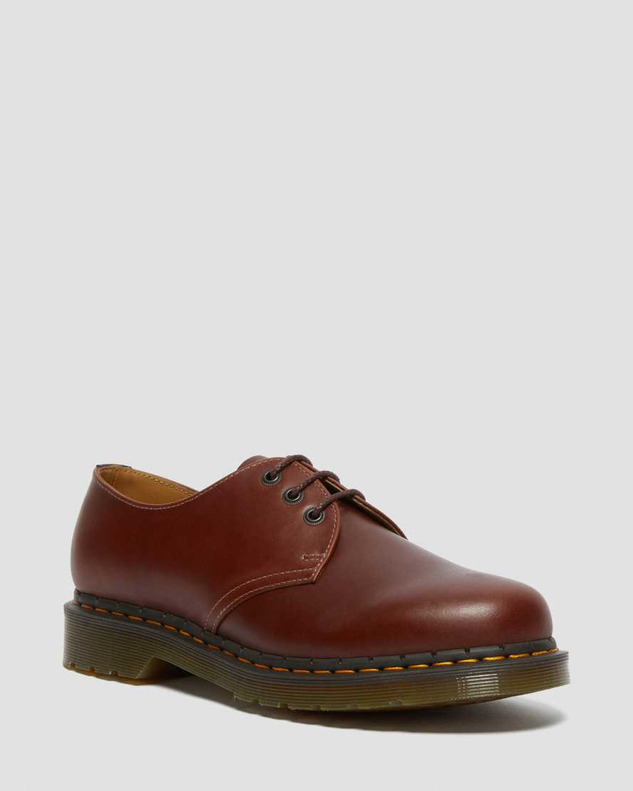 brune dr martens 1461 abruzzo herre oxfordsko