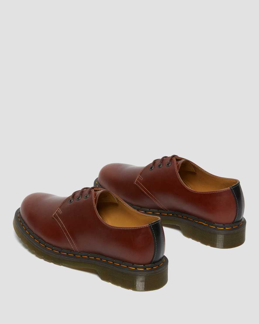 brune dr martens 1461 abruzzo herre oxfordsko