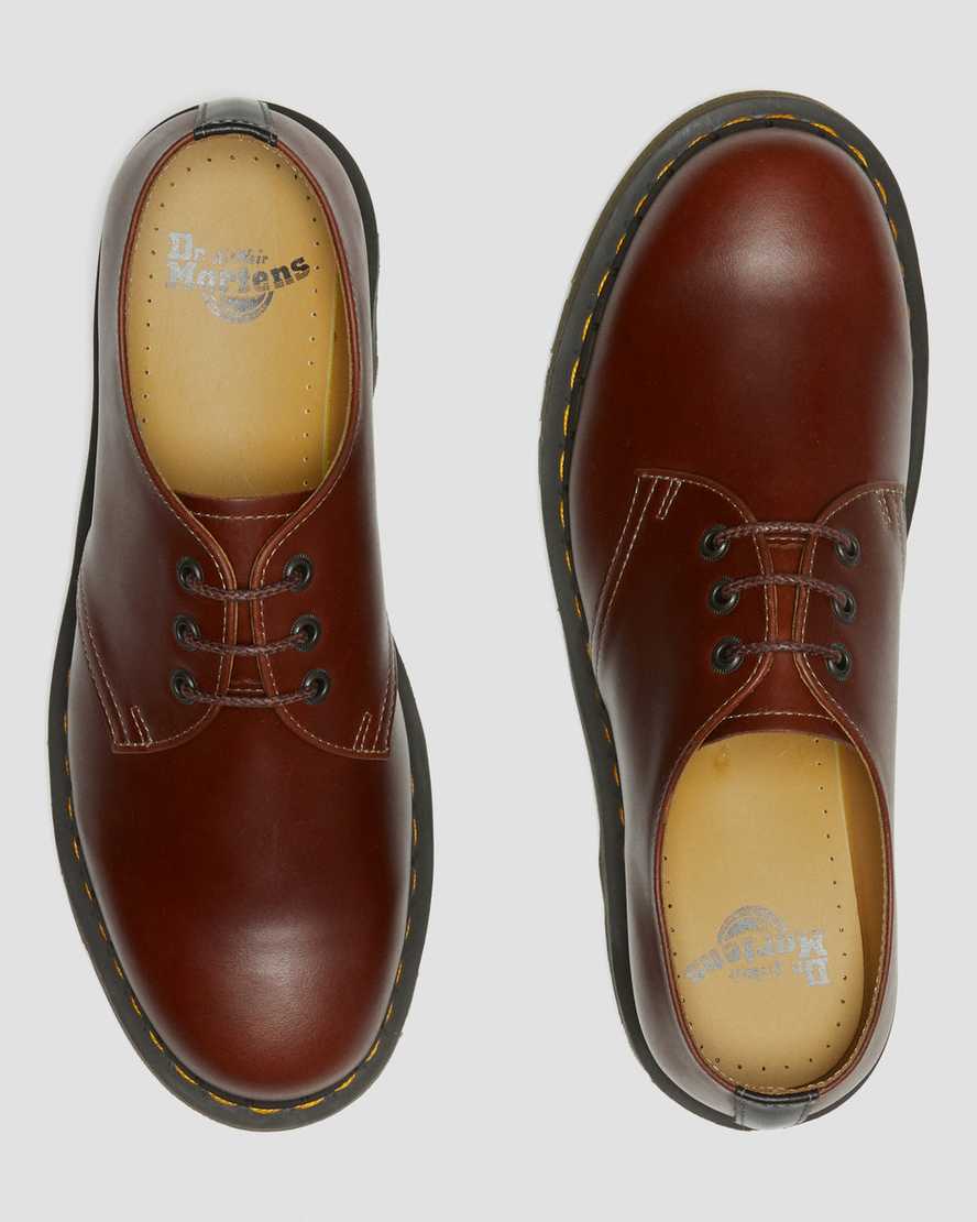 brune dr martens 1461 abruzzo herre oxfordsko