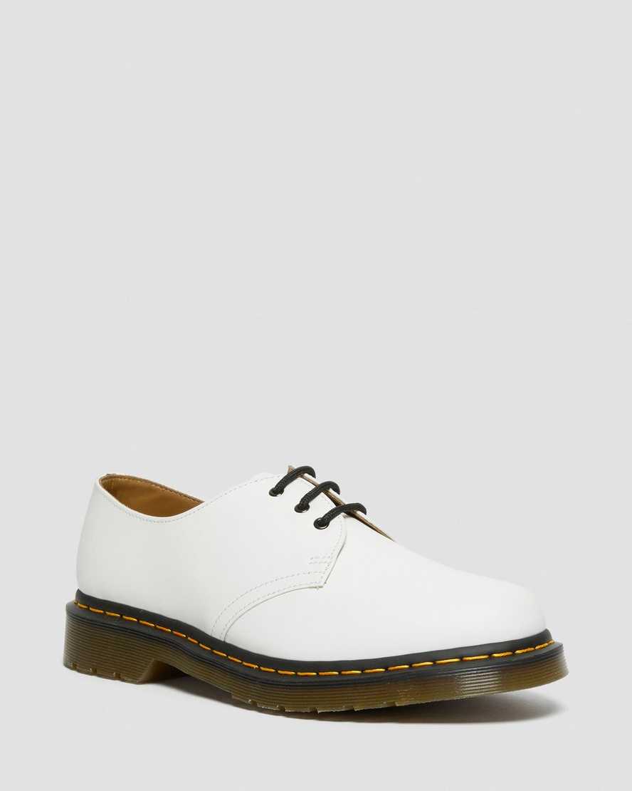hvide dr martens 1461 smooth herre oxford sko