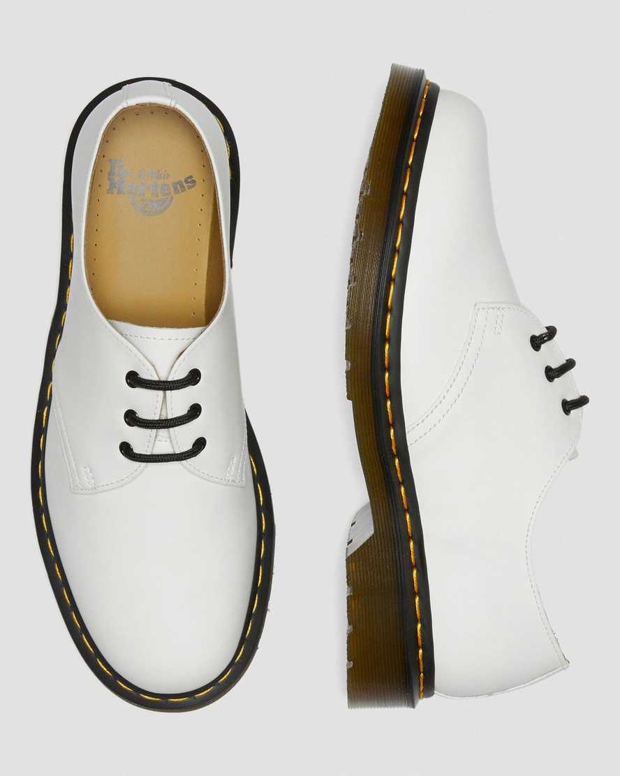 hvide dr martens 1461 smooth herre oxford sko