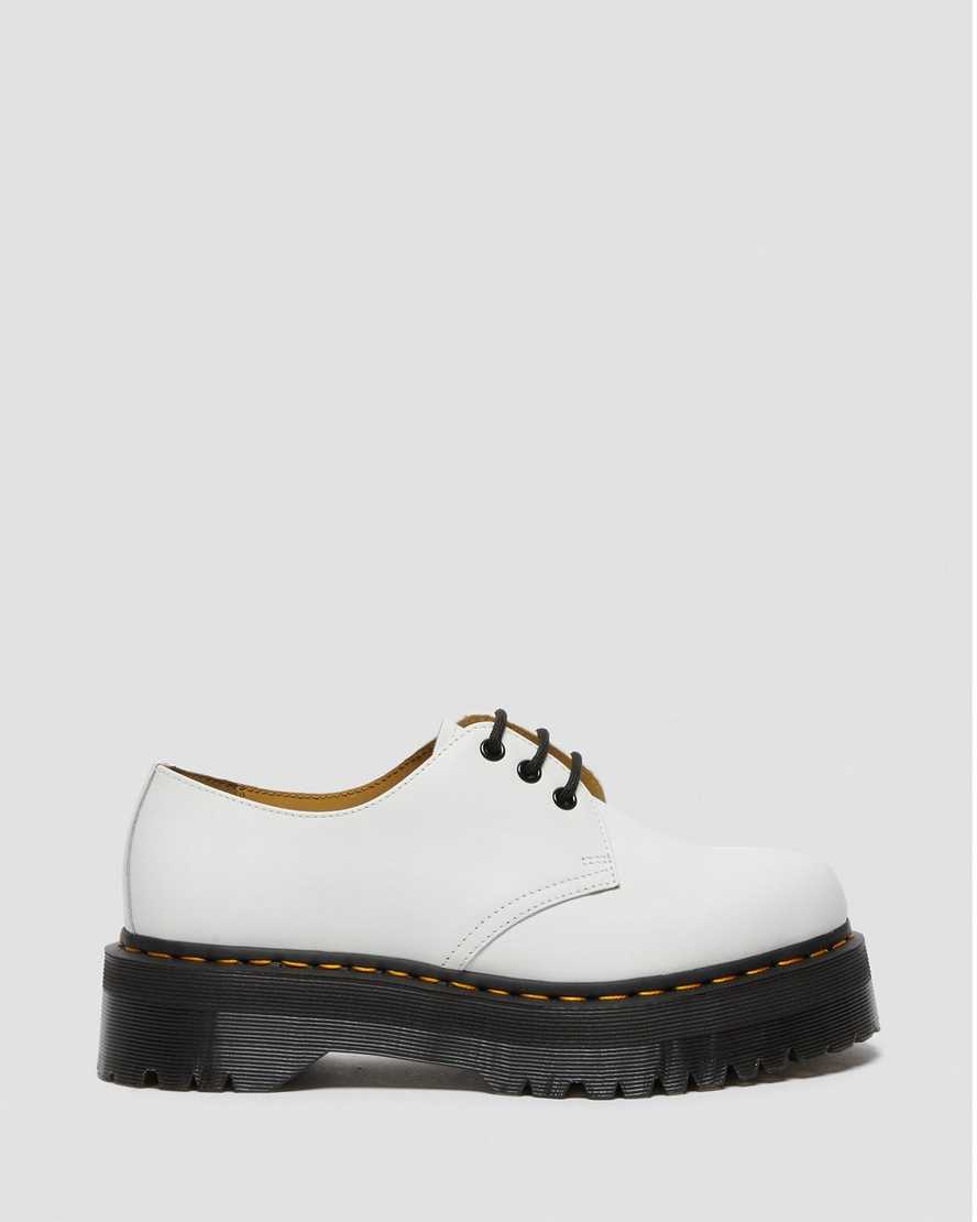 hvide dr martens 1461 smooth herre plateausko